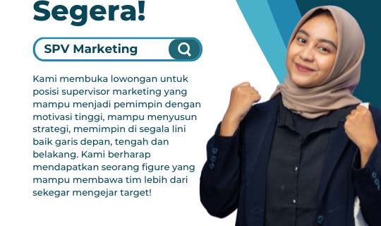 Lowongan Supervisor Marketing di LPK Saitama Magelang