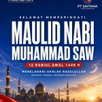 Selamat Memperingati Maulid Nabi Muhammad SAW 1448 H dari PT Saitama Juara Mendunia